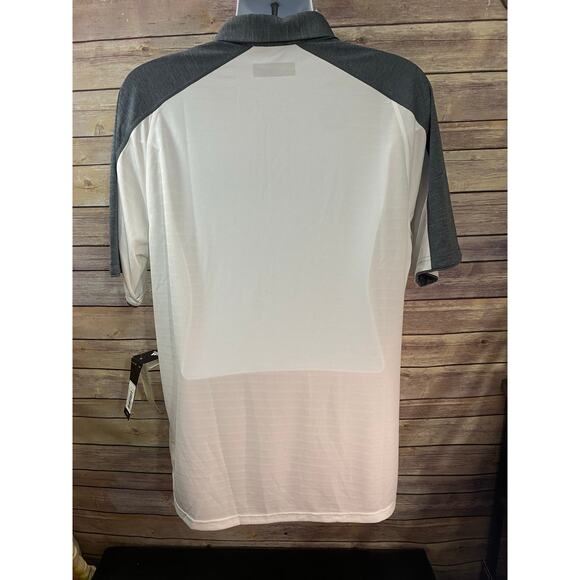 NEW Adidas Stadium Coaches Sustainable Polo SS Collared Button Wht Men's XL - Picture 2 of 8